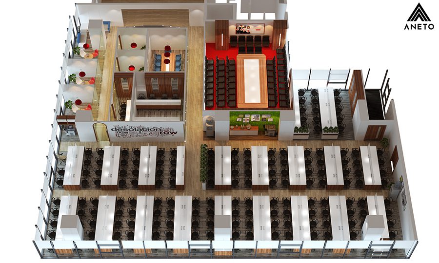 Thiết kế cải tạo nội thất văn phòng TTC tòa nhà RICHY