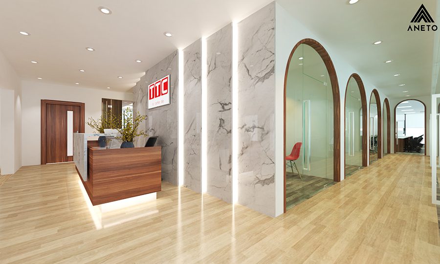 Thiết kế cải tạo nội thất văn phòng TTC tòa nhà RICHY