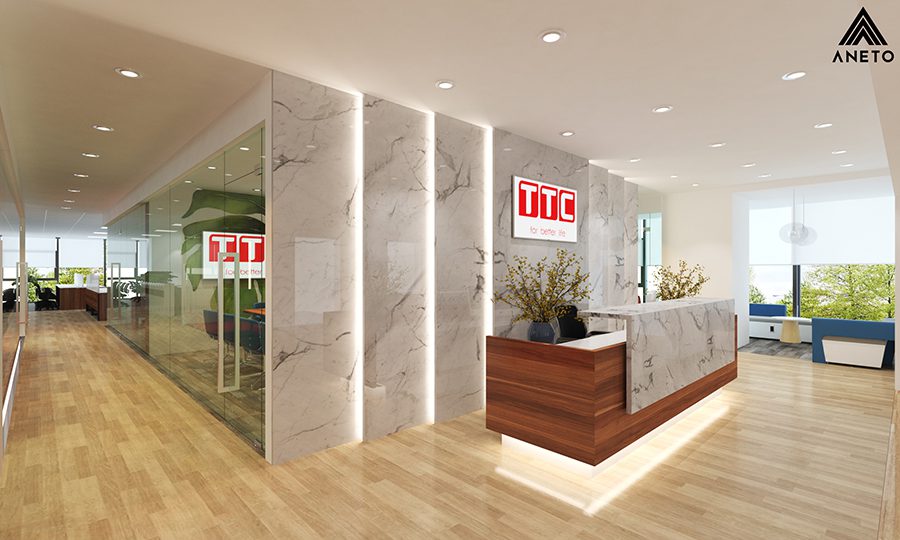 Thiết kế cải tạo nội thất văn phòng TTC tòa nhà RICHY