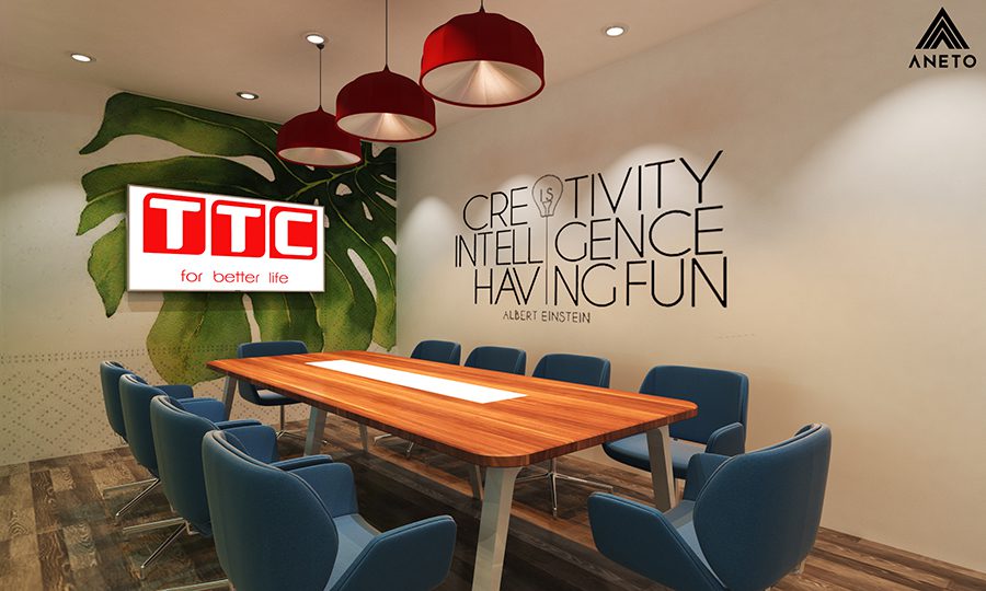 Thiết kế cải tạo nội thất văn phòng TTC tòa nhà RICHY