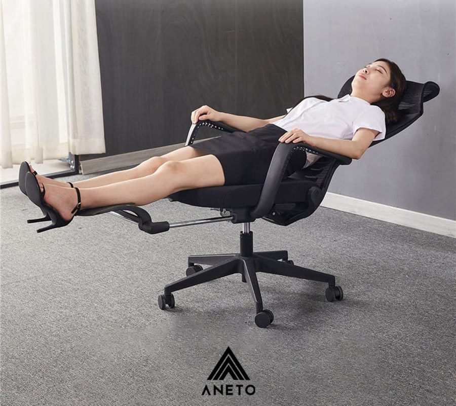 Ghế công thái học gác chân ngả lưng 160 độ