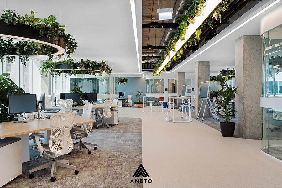 Cách thiết kế văn phòng 70m2 ấn tượng và đẹp Cách thiết kế văn phòng 70m2 ấn tượng và đẹp