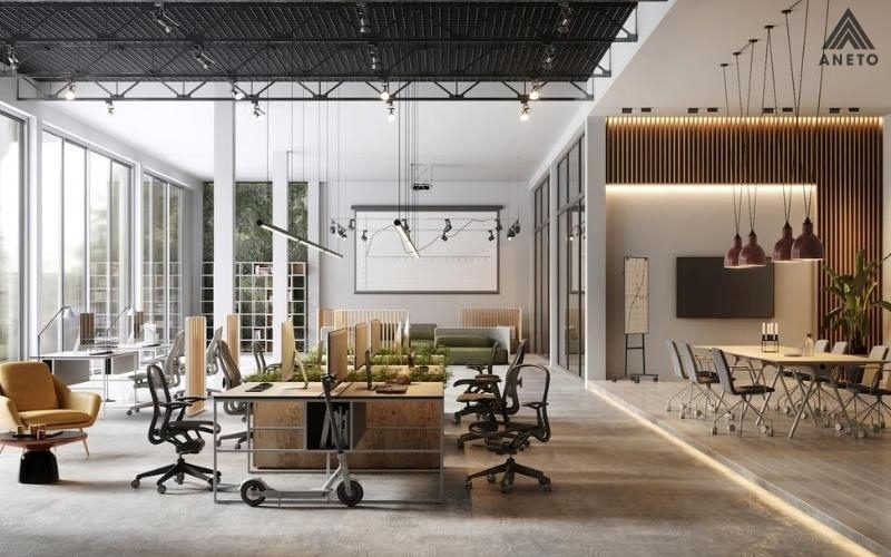 Cách thiết kế văn phòng 70m2 ấn tượng và đẹp Cách thiết kế văn phòng 70m2 ấn tượng và đẹp