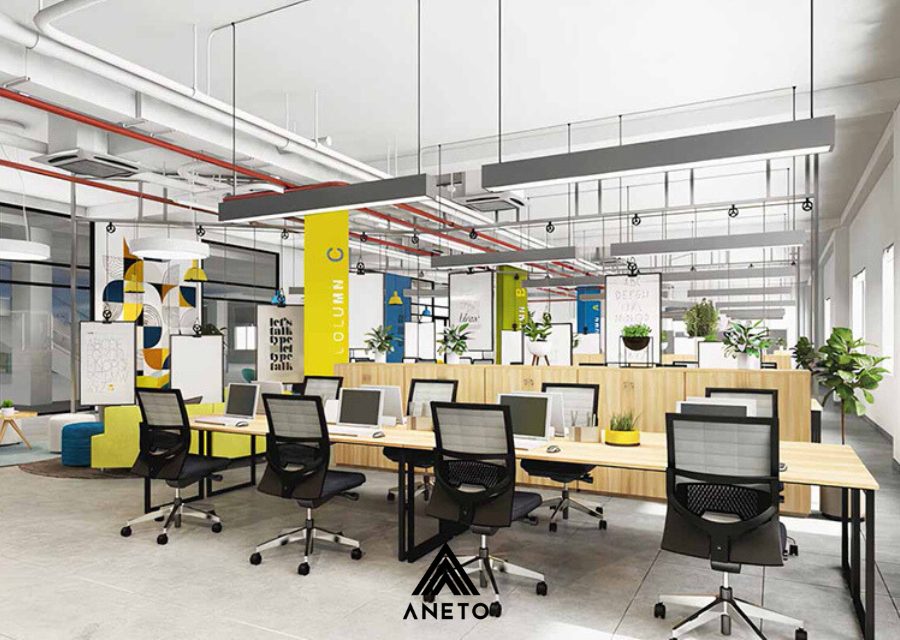 Thiết Kế Văn Phòng 80m² - Giải Pháp Tối Ưu từ ANETO Thiết Kế Văn Phòng 80m² - Giải Pháp Tối Ưu từ ANETO