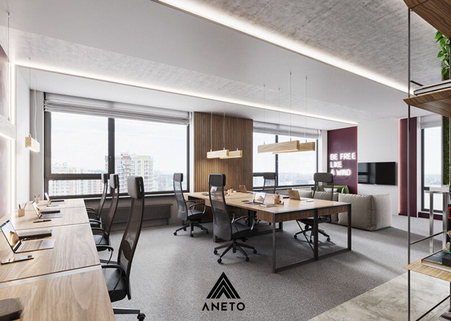 Thiết Kế Văn Phòng 80m² - Giải Pháp Tối Ưu từ ANETO Thiết Kế Văn Phòng 80m² - Giải Pháp Tối Ưu từ ANETO