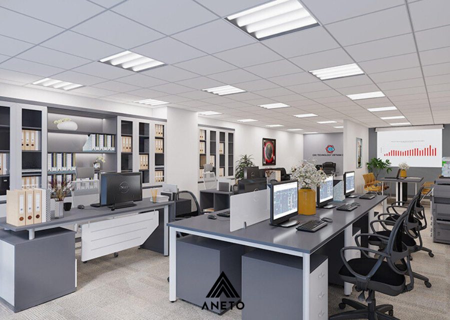 Thiết Kế Văn Phòng 80m² - Giải Pháp Tối Ưu từ ANETO Thiết Kế Văn Phòng 80m² - Giải Pháp Tối Ưu từ ANETO