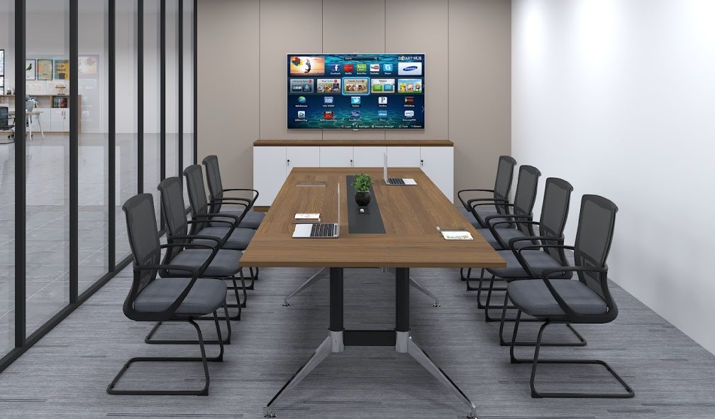 Bàn họp 2m4 – Giải pháp tối ưu cho không gian phòng họp hiện đại