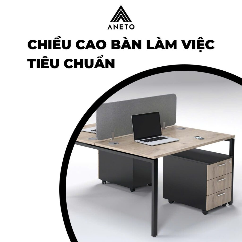 Chiều cao bàn làm việc tiêu chuẩn