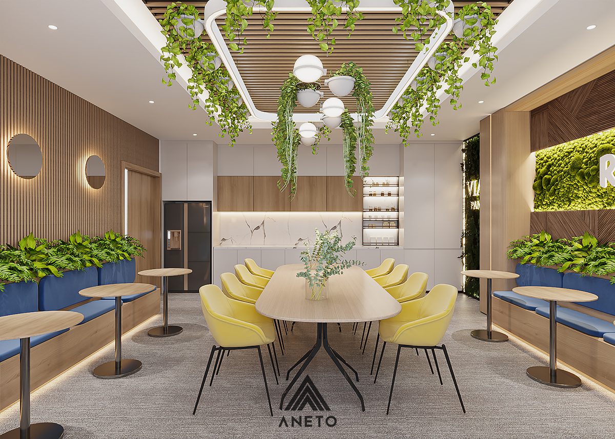 Phòng Pantry – “Vũ Khí Bí Mật” Nâng Tầm Văn Phòng Hiện Đại