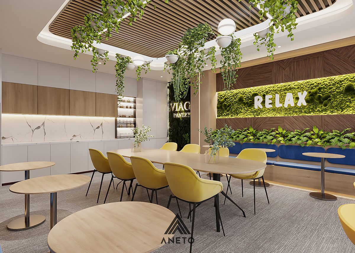 Phòng Pantry – “Vũ Khí Bí Mật” Nâng Tầm Văn Phòng Hiện Đại