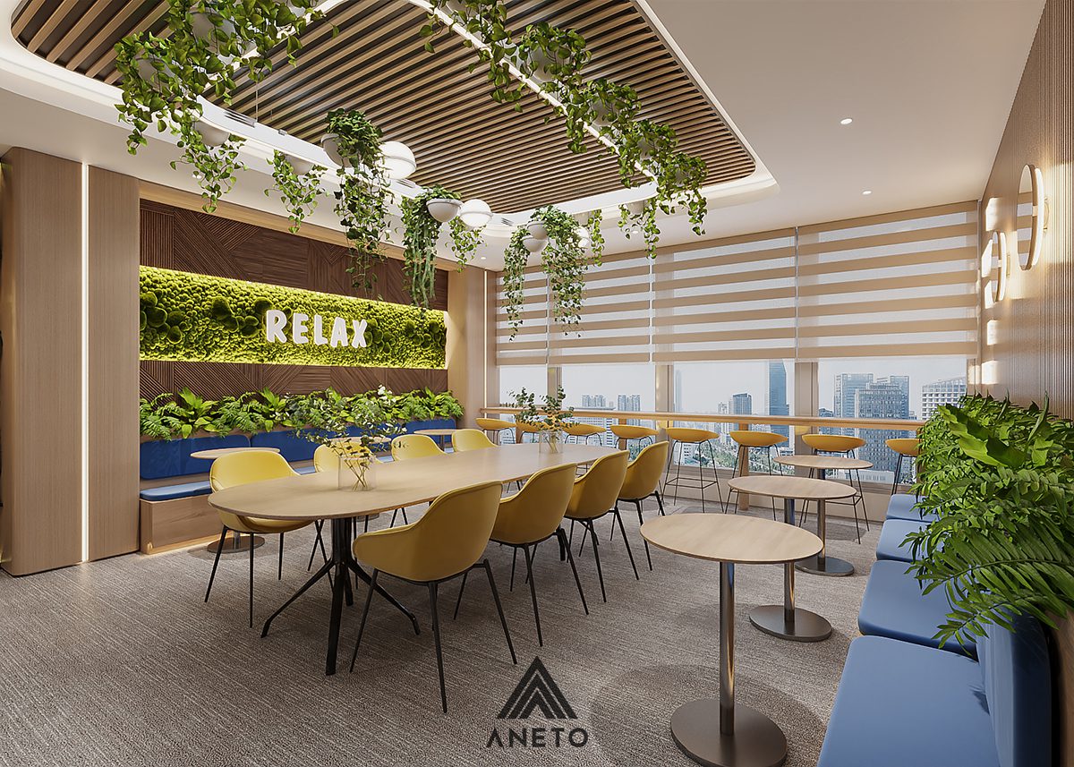 Phòng Pantry – “Vũ Khí Bí Mật” Nâng Tầm Văn Phòng Hiện Đại