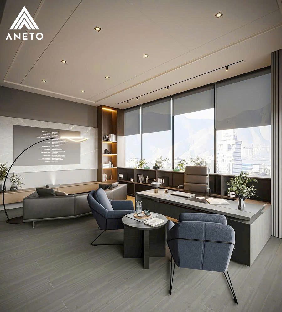 Thiết kế văn phòng làm việc – giao dịch 90m² Thiết kế văn phòng làm việc – giao dịch 90m²