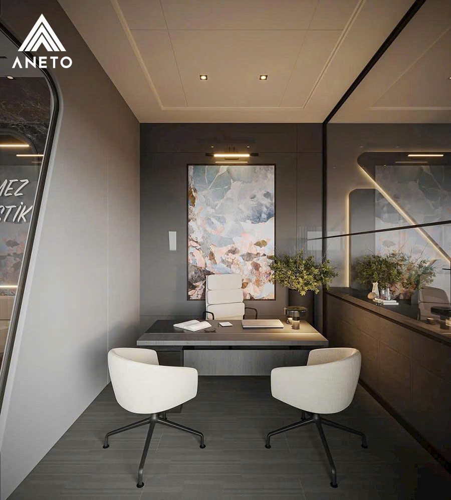 Thiết kế văn phòng làm việc – giao dịch 90m² Thiết kế văn phòng làm việc – giao dịch 90m²