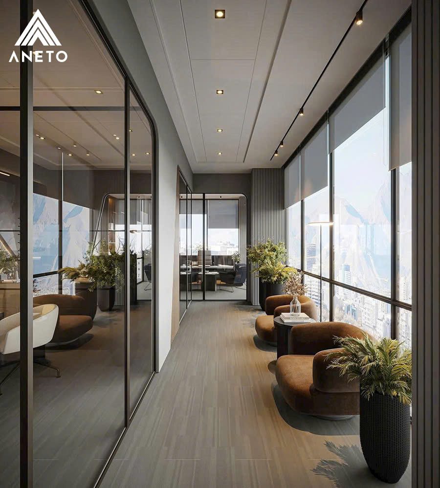 Thiết kế văn phòng làm việc – giao dịch 90m² Thiết kế văn phòng làm việc – giao dịch 90m²