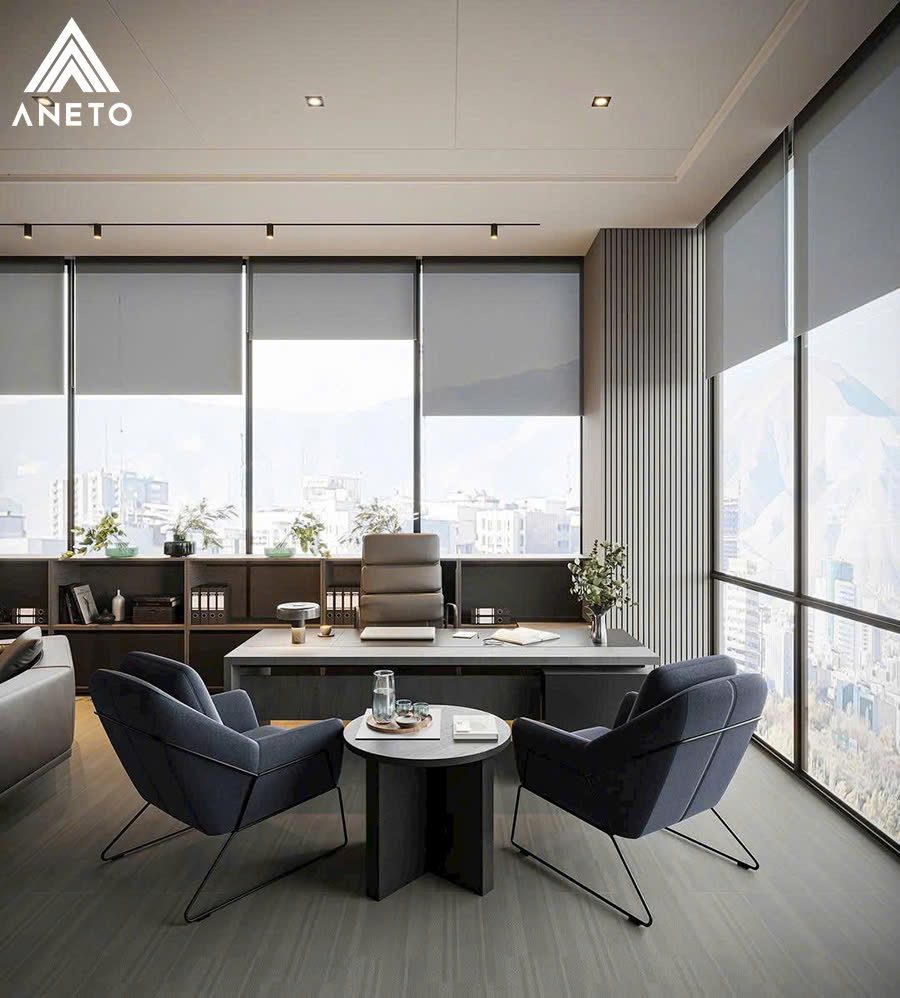 Thiết kế văn phòng làm việc – giao dịch 90m² Thiết kế văn phòng làm việc giao dịch 90m2