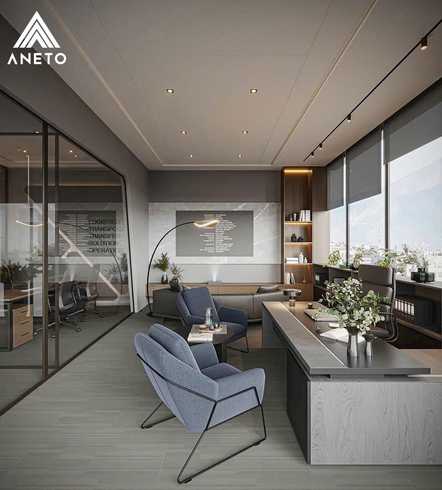 Thiết kế văn phòng làm việc – giao dịch 90m² Thiết kế văn phòng làm việc – giao dịch 90m²