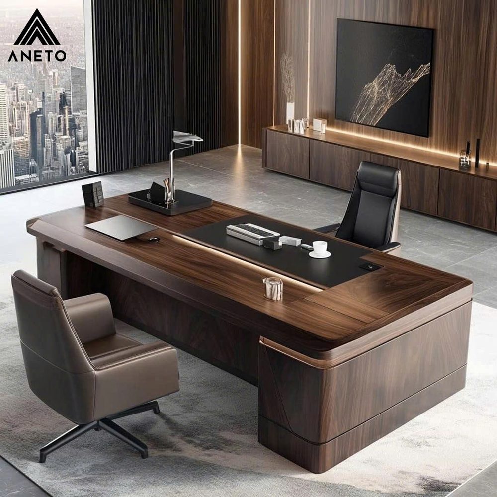 TOP mẫu bàn giám đốc mới nhất 2025 khiến giới tinh hoa cũng phải “ghen tị”