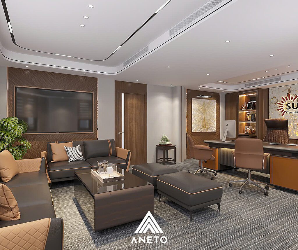 [Dự án thiết kế] Văn phòng giám đốc – Không gian khẳng định bản lĩnh lãnh đạo