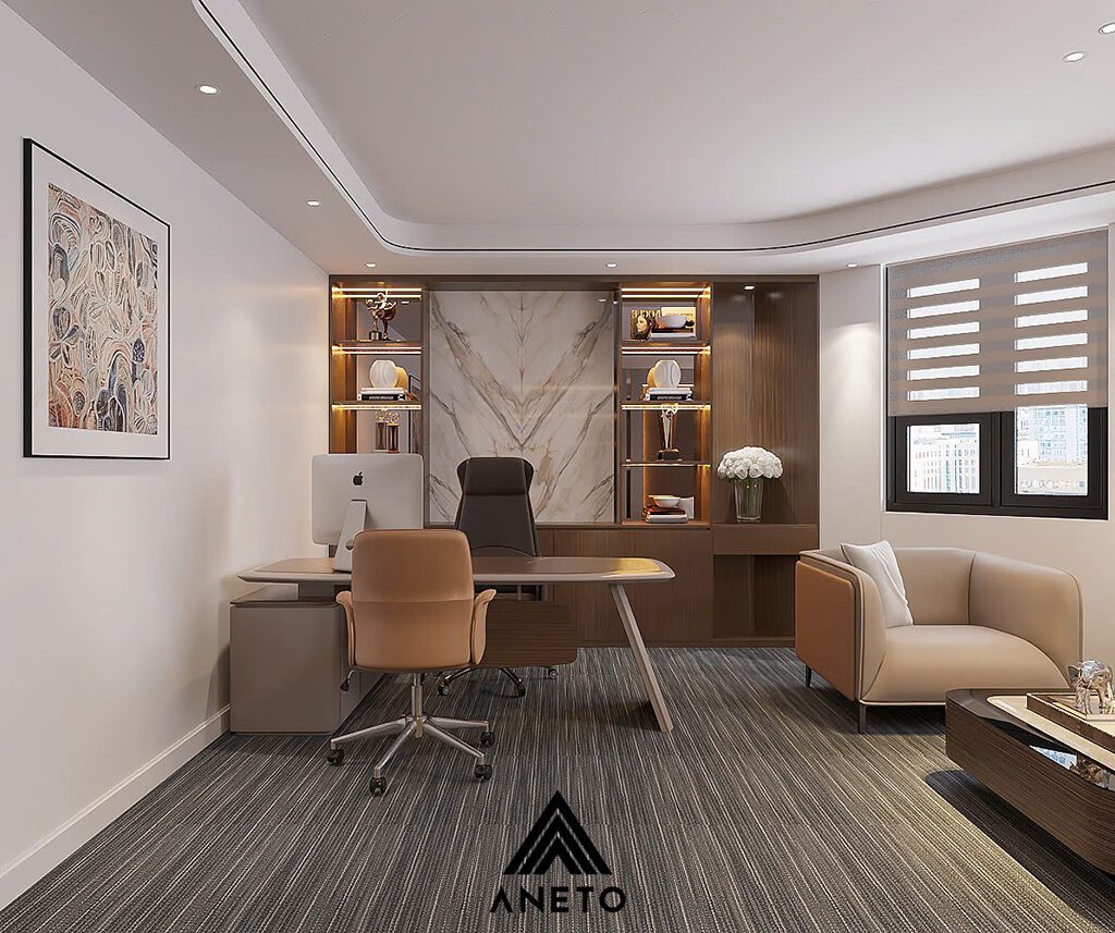 [Dự án thiết kế] Văn phòng giám đốc – Không gian khẳng định bản lĩnh lãnh đạo