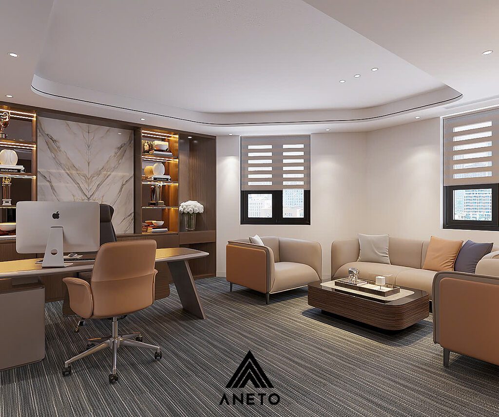 [Dự án thiết kế] Văn phòng giám đốc – Không gian khẳng định bản lĩnh lãnh đạo