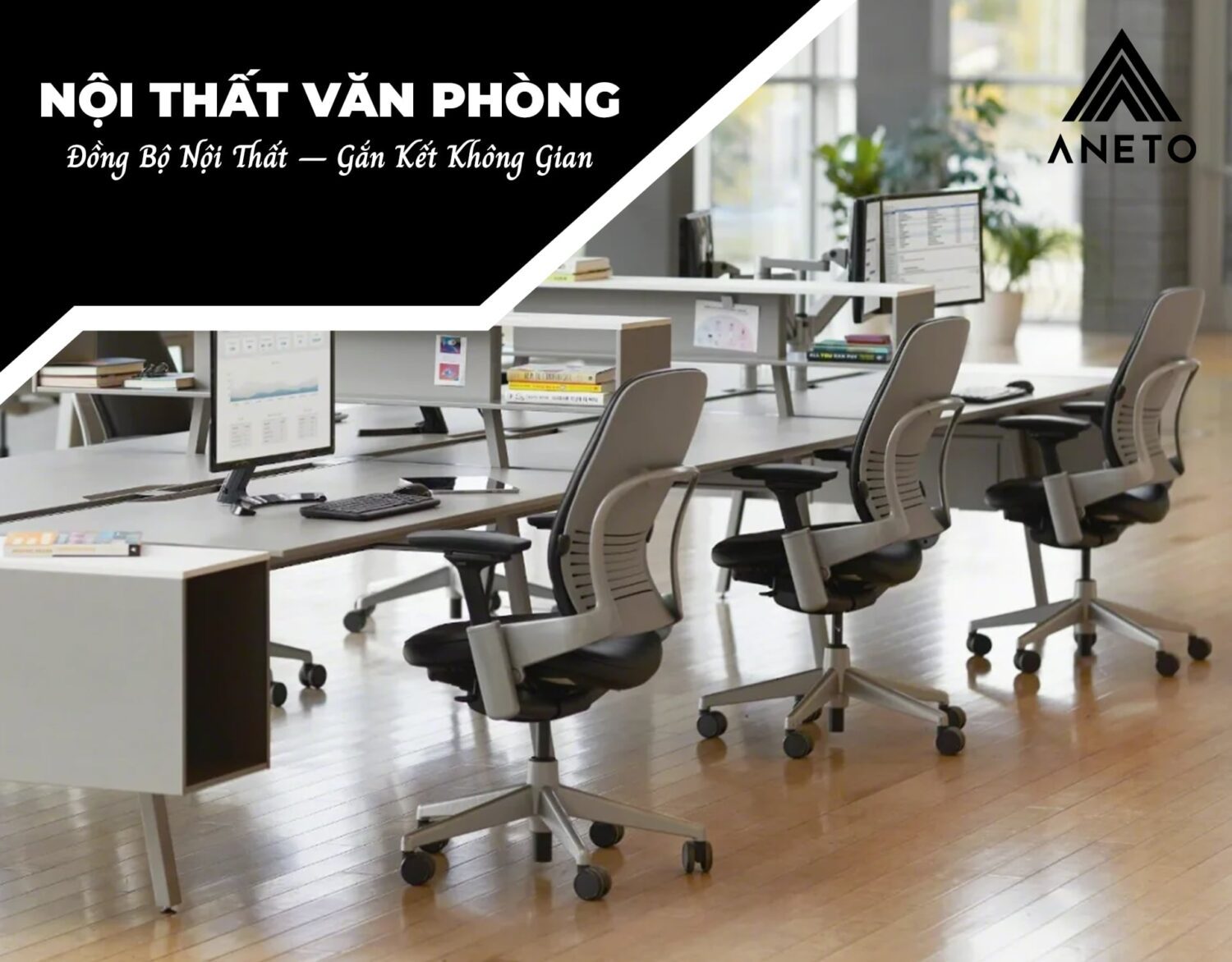 Bàn Tổng giám đốc Cao Cấp 3m2 PD35649 Nội Thất Văn Phòng ANETO