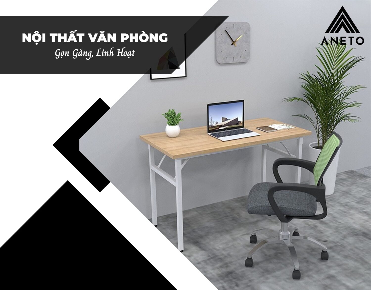 Bàn làm việc giám đốc sang trọng 1m8 MS36165