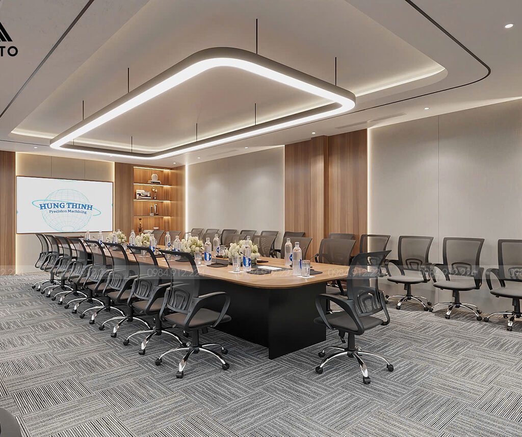 Dự án thiết kế nội thất văn phòng Hưng Thịnh