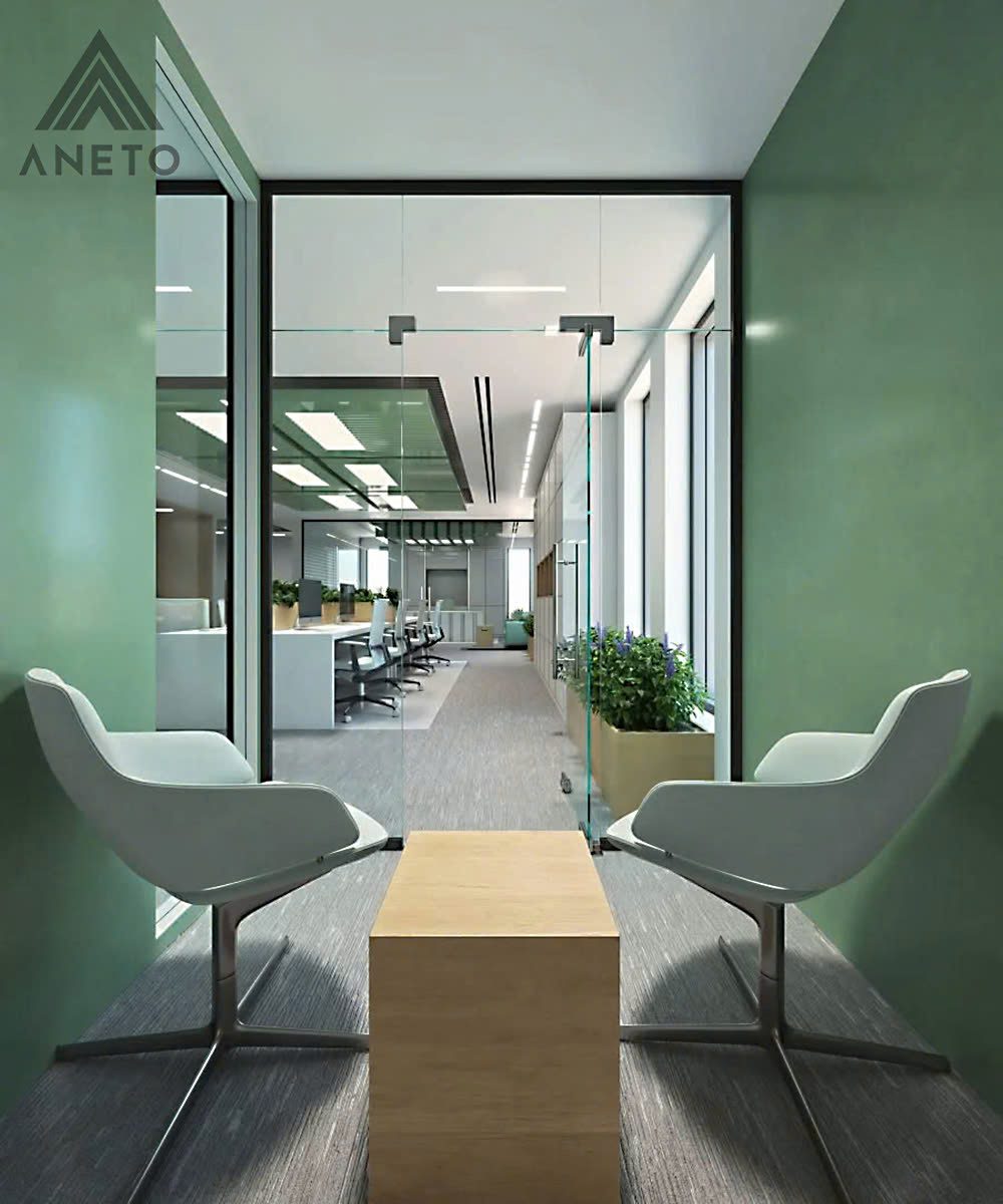 Nội thất văn phòng mở linh hoạt và sáng tạo