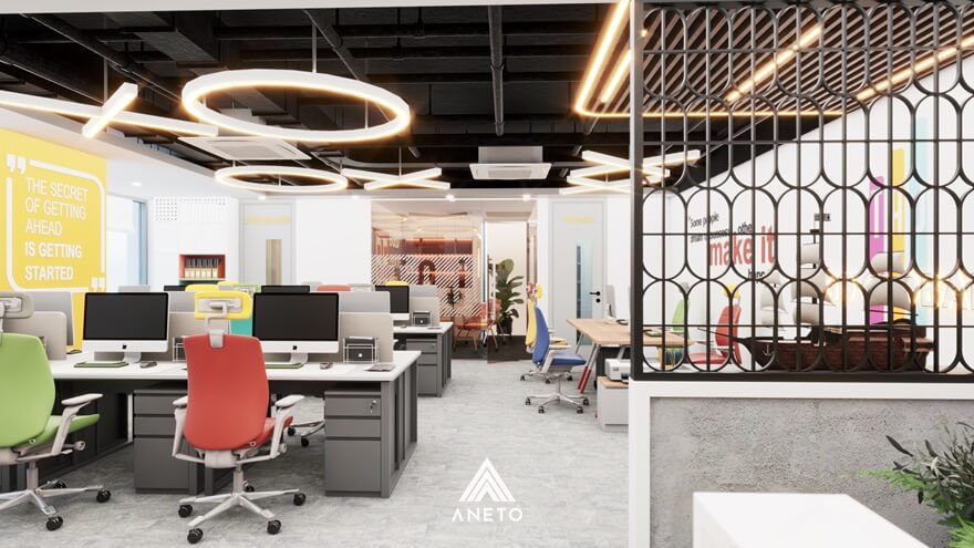 Xu hướng thiết kế nội thất văn phòng hiện đại 2025 – Giải pháp nâng tầm không gian làm việc doanh nghiệp Xu hướng thiết kế nội thất văn phòng hiện đại 2025 – Giải pháp nâng tầm không gian làm việc doanh nghiệp