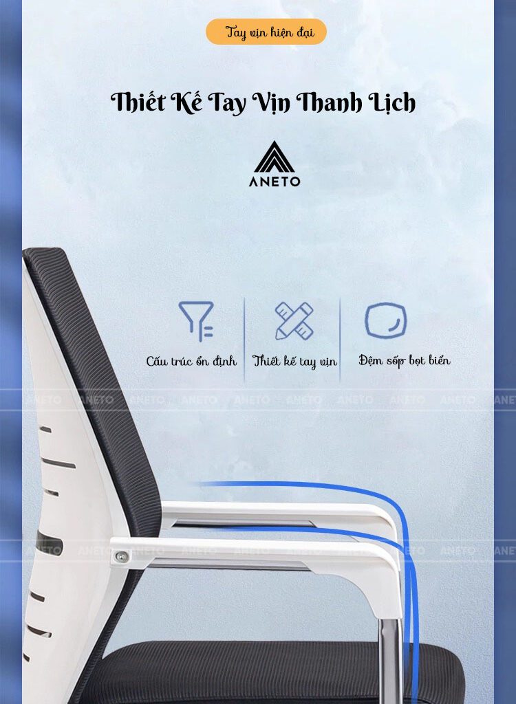 Ghế Chân Quỳ ANETO – Sự Lựa Chọn Hoàn Hảo Cho Văn Phòng Hiện Đại