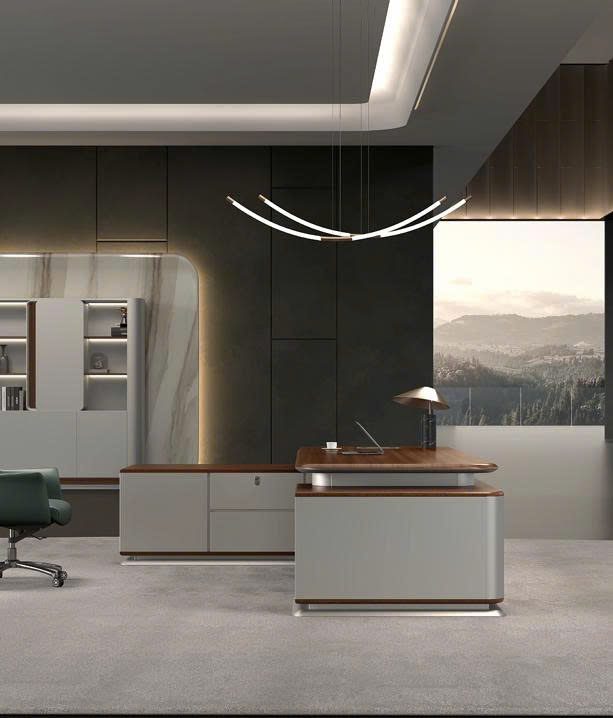 Combo bàn tủ lãnh đạo – Biểu tượng của đẳng cấp và phong thuỷ quyền uy