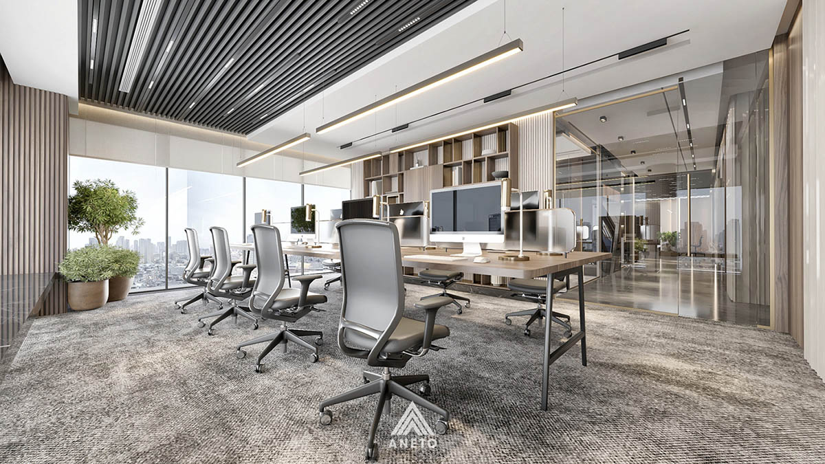 Thiết Kế Văn Phòng Nhỏ Đẹp: Bí Quyết Tối Ưu Không Gian & Nâng Tầm Hiệu Suất Cùng Nội thất văn phòng ANETO