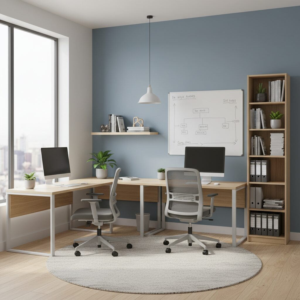 Thiết Kế Văn Phòng Nhỏ Đẹp: Bí Quyết Tối Ưu Không Gian & Nâng Tầm Hiệu Suất Cùng Nội thất văn phòng ANETO