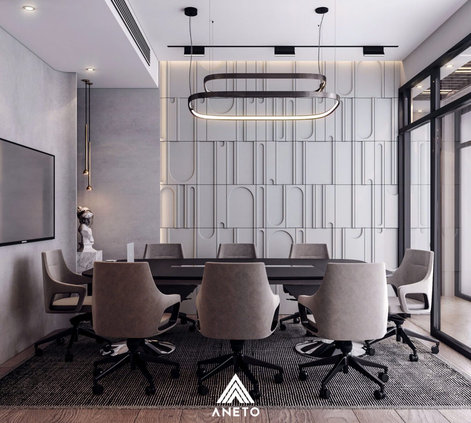 Thiết kế văn phòng cân bằng ánh sáng tự nhiên và nhân tạo tạo nên môi trường làm việc tối ưu