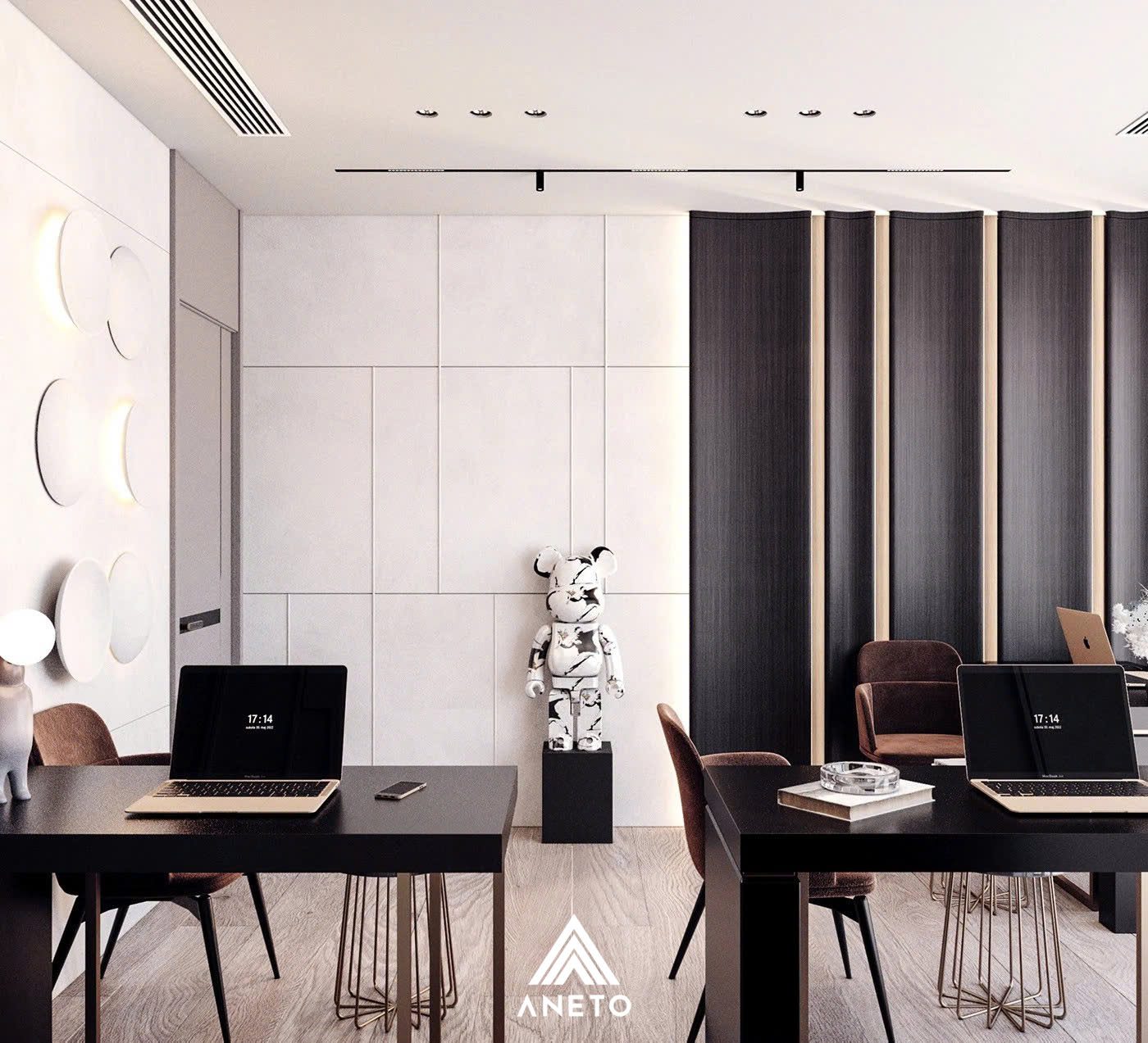 Thiết kế văn phòng cân bằng ánh sáng tự nhiên và nhân tạo tạo nên môi trường làm việc tối ưu