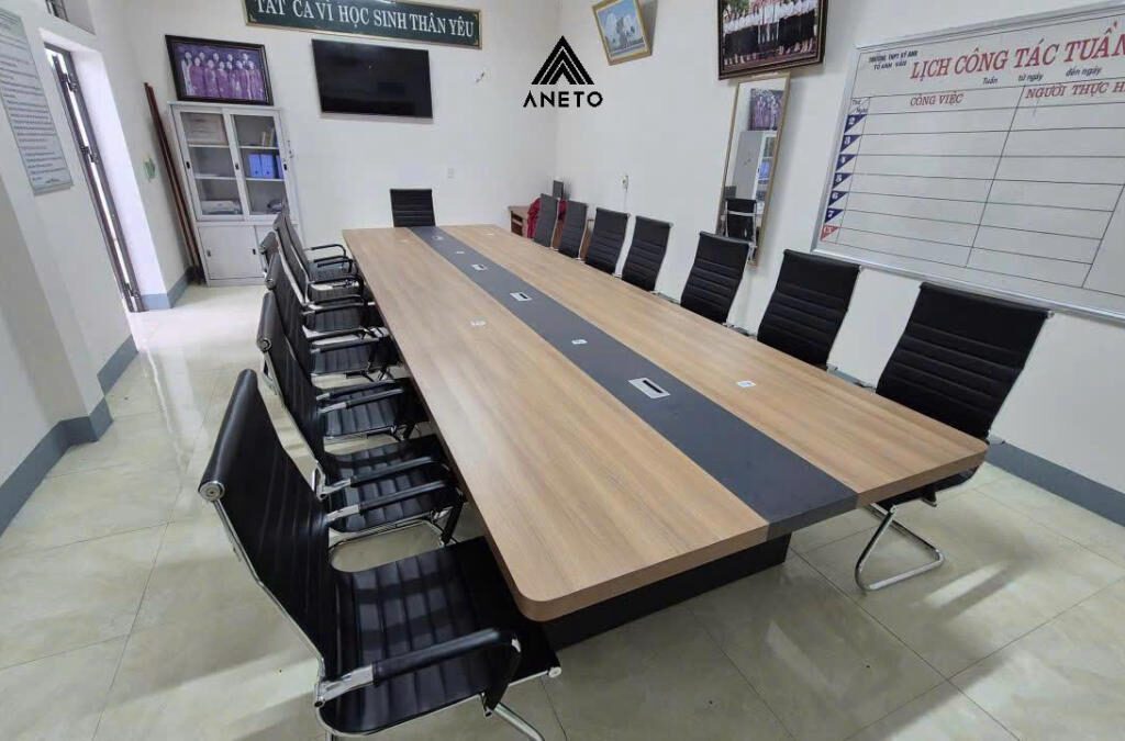 Dự án lắp đặt nội thất bàn ghế phòng họp Trường THPT Kỳ Anh – Hà Tĩnh