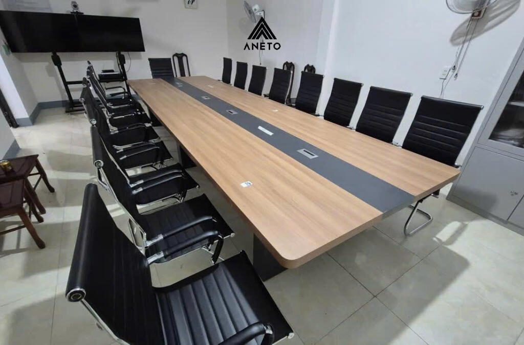 Dự án lắp đặt nội thất bàn ghế phòng họp Trường THPT Kỳ Anh – Hà Tĩnh