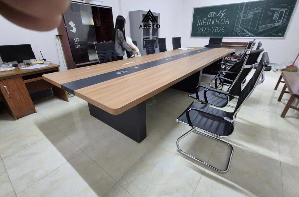 Dự án lắp đặt nội thất bàn ghế phòng họp Trường THPT Kỳ Anh – Hà Tĩnh