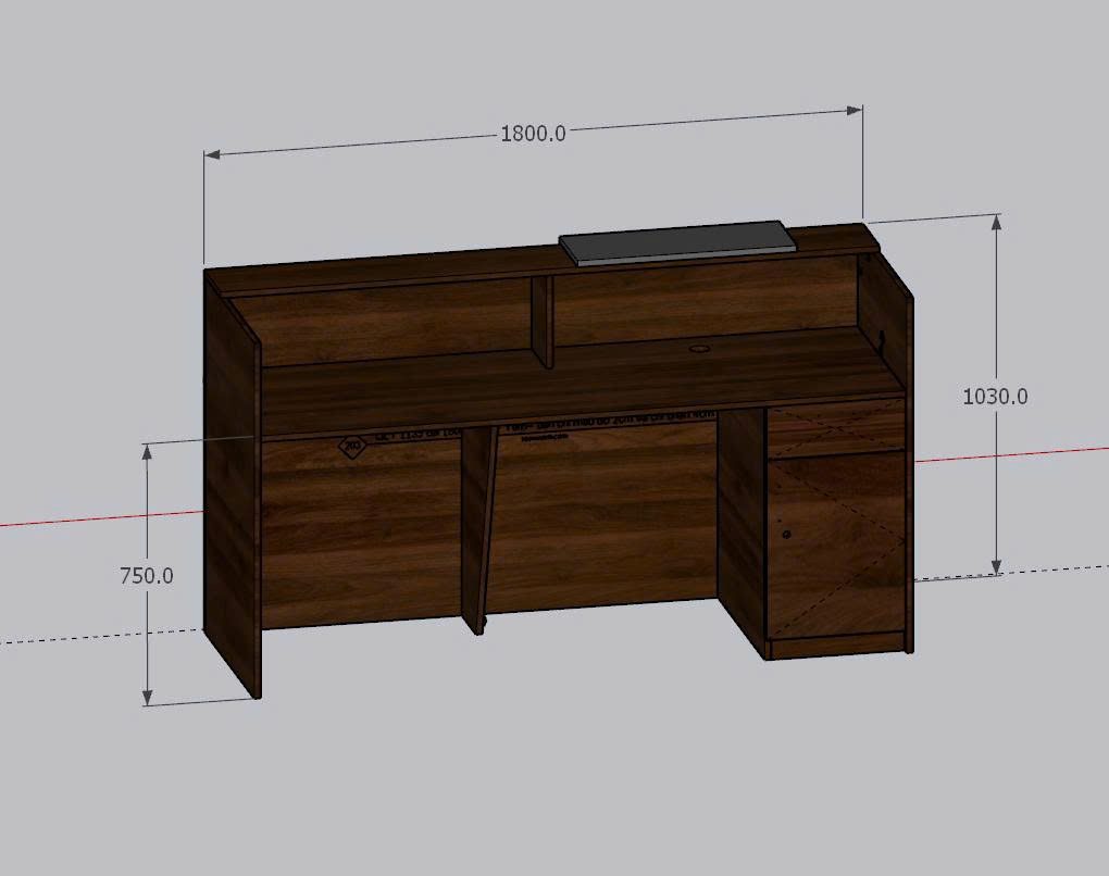 Dự án thiết kế – sản xuất – thi công quầy lễ tân văn phòng tại Trung Kính, Hà Nội