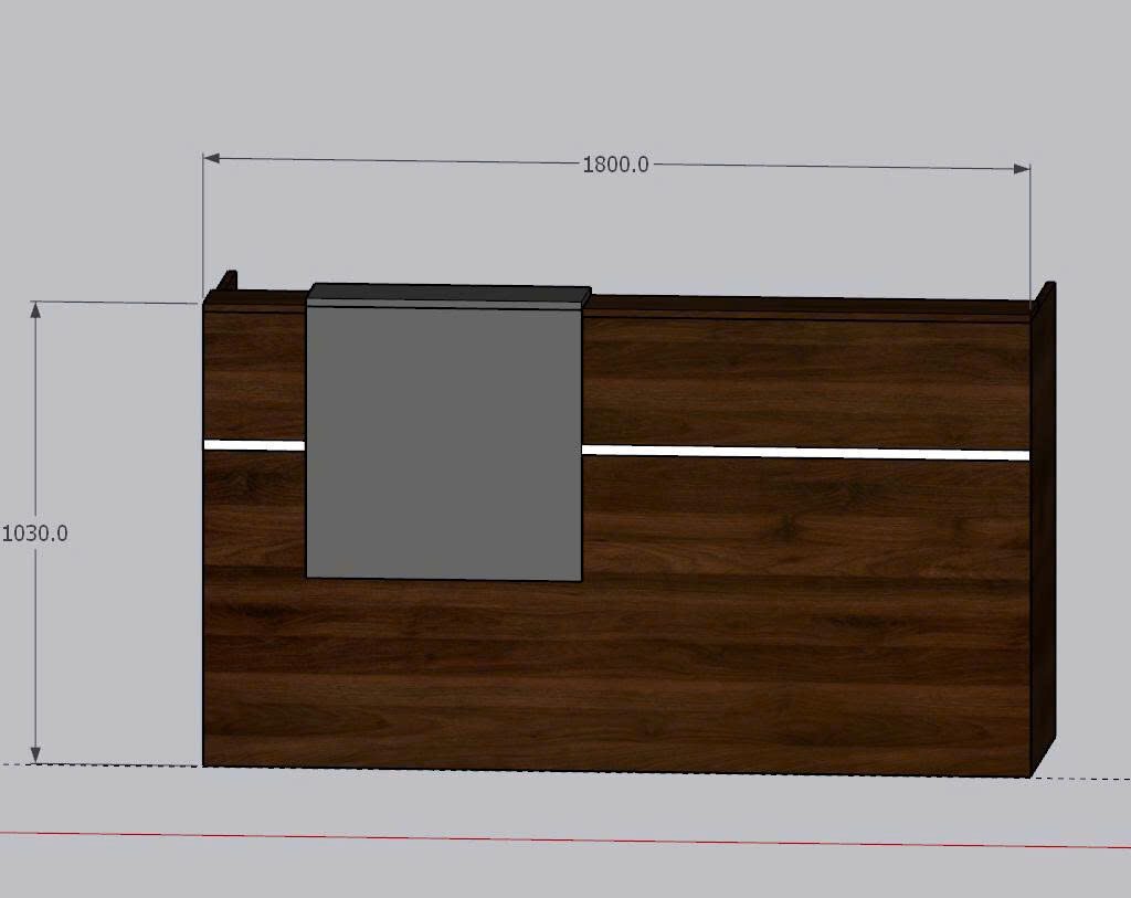 Dự án thiết kế – sản xuất – thi công quầy lễ tân văn phòng tại Trung Kính, Hà Nội