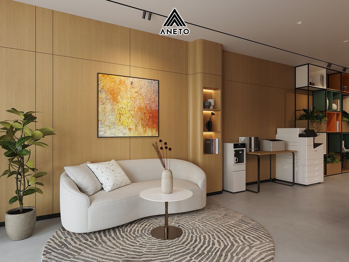 Dự án thiết kế tầng 1 văn phòng làm việc – tiếp khách tại Vinhome Ocean Park