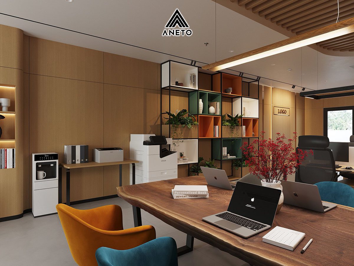 Dự án thiết kế tầng 1 văn phòng làm việc – tiếp khách tại Vinhome Ocean Park