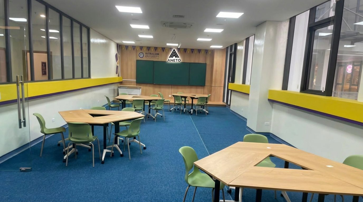 Bàn đào tạo hiện đại tại Bệnh viện Phương Đông – Giải pháp tối ưu cho không gian training chuyên nghiệp