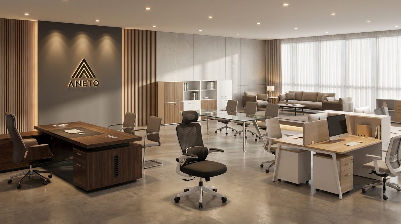 Ghế công thái học ANETO lưng lưới tựa đầu chỉnh linh hoạt OC0445123 Ghế công thái học ANETO lưng lưới tựa đầu chỉnh linh hoạt OC0445123