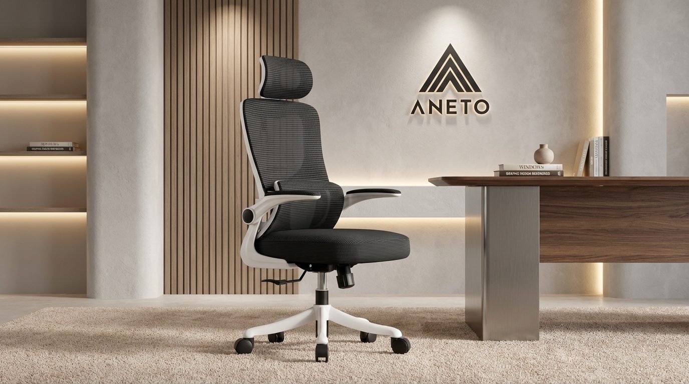 Ghế công thái học ANETO lưng lưới tựa đầu chỉnh linh hoạt OC0445123 Ghế công thái học ANETO lưng lưới tựa đầu chỉnh linh hoạt OC0445123