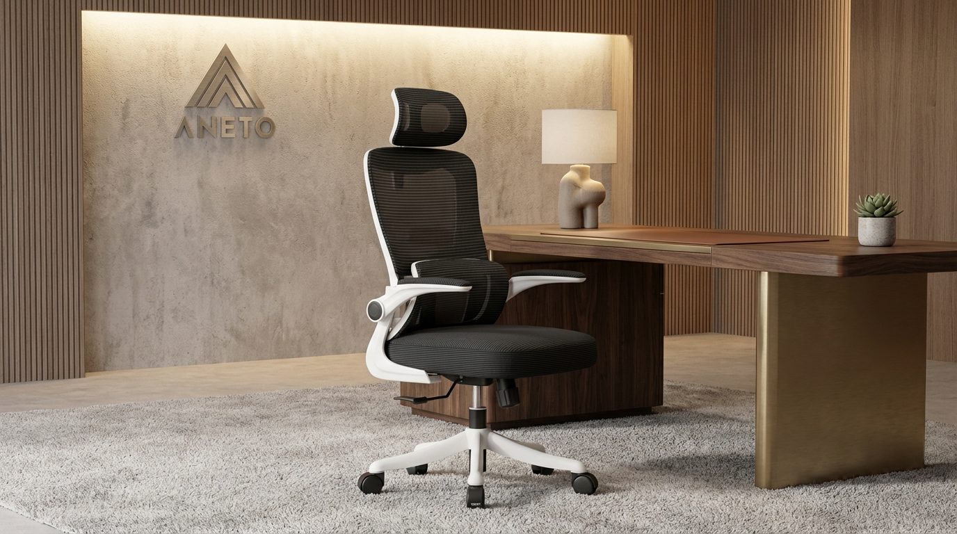 Ghế công thái học ANETO lưng lưới tựa đầu chỉnh linh hoạt OC0445123 Ghế công thái học ANETO lưng lưới tựa đầu chỉnh linh hoạt OC0445123