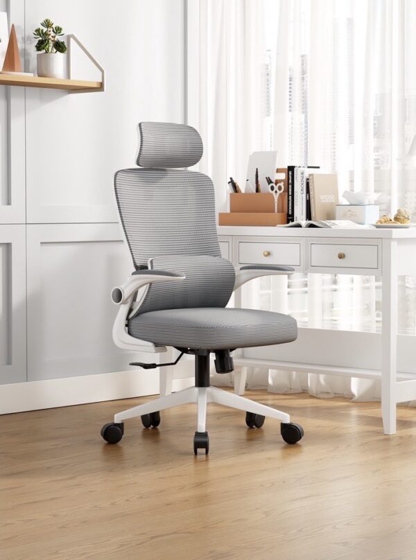 Ghế công thái học Trắng xám ANETO OC0445124 Ghế công thái học Trắng xám ANETO OC0445124