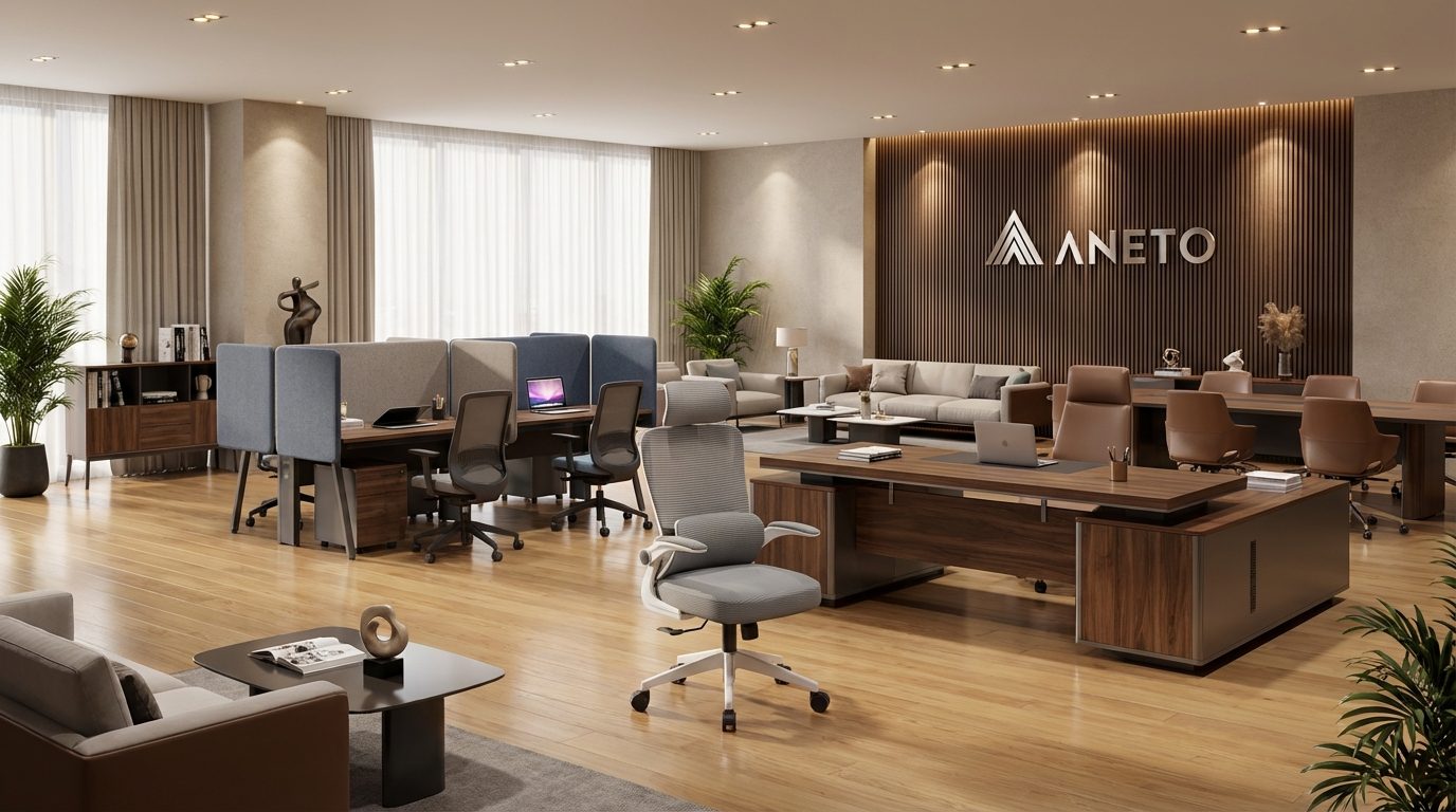 Ghế công thái học Trắng xám ANETO OC0445124 Ghế công thái học Trắng xám ANETO OC0445124