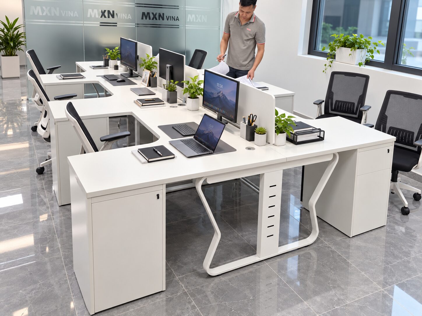 Cung cấp lắp đặt nội thất văn phòng cho MXN VINA tại Bắc Ninh Cung cấp lắp đặt nội thất văn phòng cho MXN VINA tại Bắc Ninh