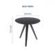 Bàn Cà Phê Hiện Đại Khung Sắt Mặt Gỗ MDF - SKU: BB30501